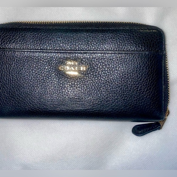 Coach Black Leather Wallet - Picture 1 of 4